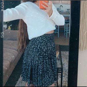 LOFT animal print skirt